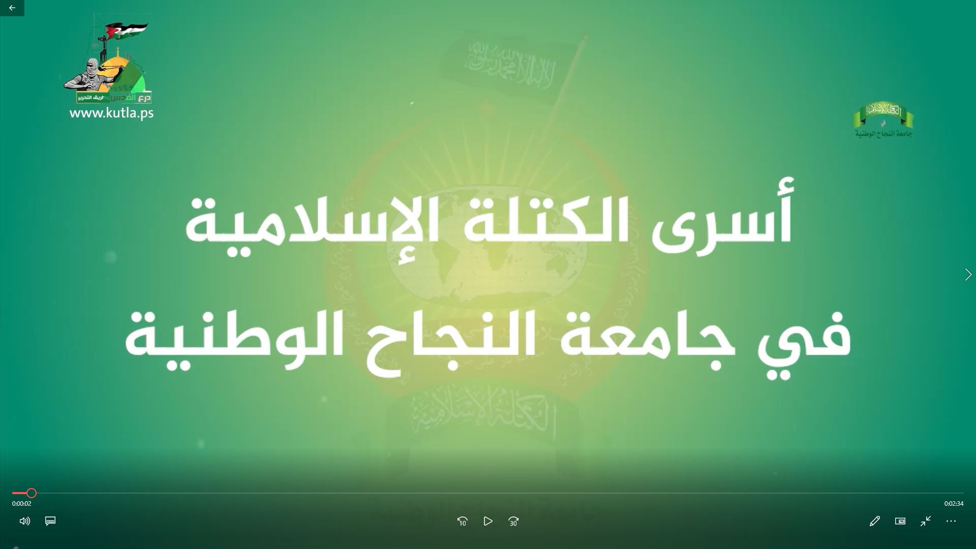 أسرى الكتلة الإسلامية في جامعة النجاح